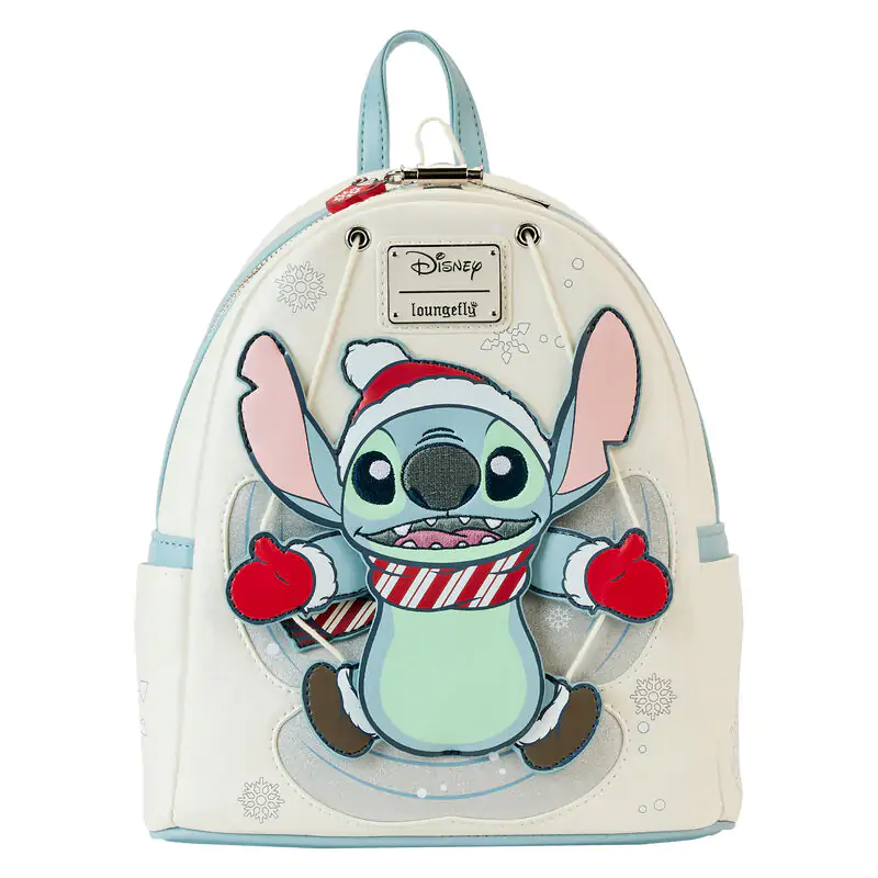 Loungefly Disney Stitch Holiday Snow Angel třpytivý batoh 26cm fotografii produktu