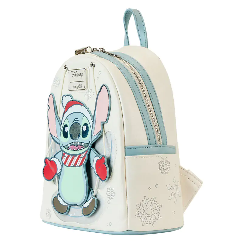 Loungefly Disney Stitch Holiday Snow Angel třpytivý batoh 26cm fotografii produktu