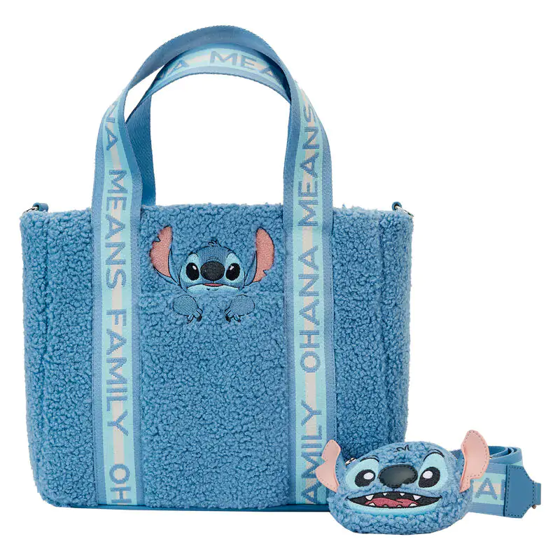 Loungefly Disney Stitch plyšová taška s peněženkou na mince fotografii produktu