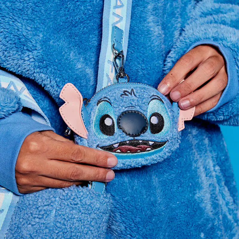 Loungefly Disney Stitch plyšová taška s peněženkou na mince fotografii produktu