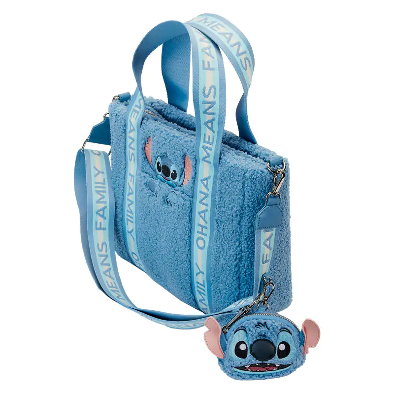 Loungefly Disney Stitch plyšová taška s peněženkou na mince fotografii produktu