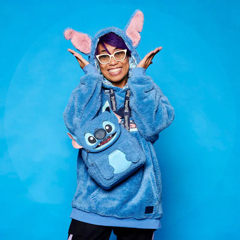 Loungefly Disney Stitch plyšový batoh 26 cm fotografii produktu