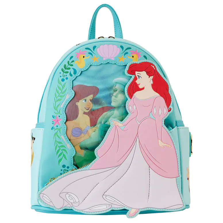 Loungefly Disney The Little Mermaid Ariel Princess Lenticular batoh 26 cm fotografii produktu