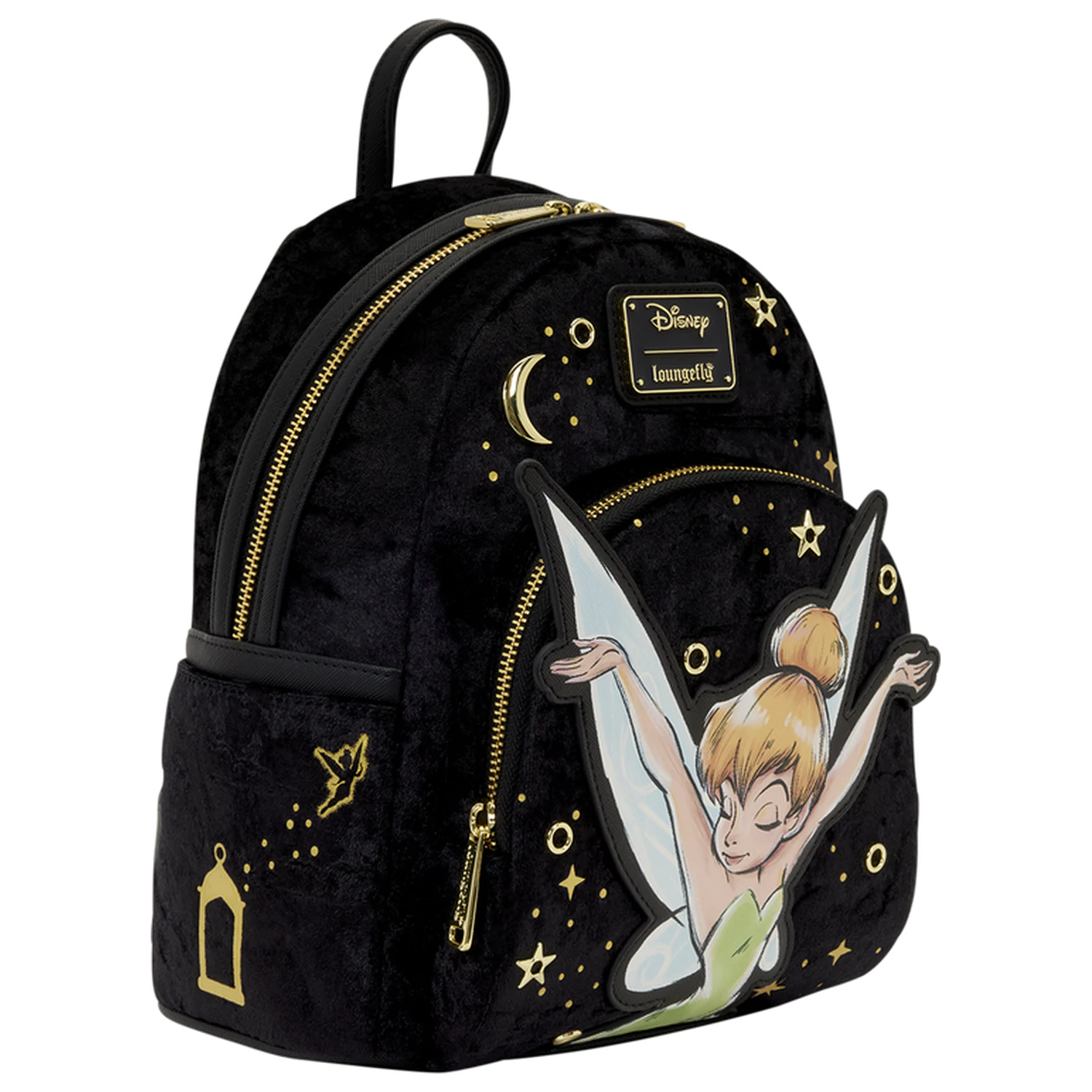 Loungefly Disney Tinker Bell Pixie Dust Velvet batoh 26cm fotografii produktu