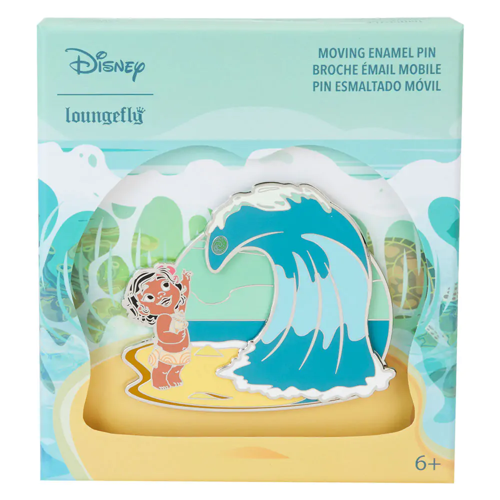 Loungefly Disney Vaiana Moana Ocean Waves odznak fotografii produktu