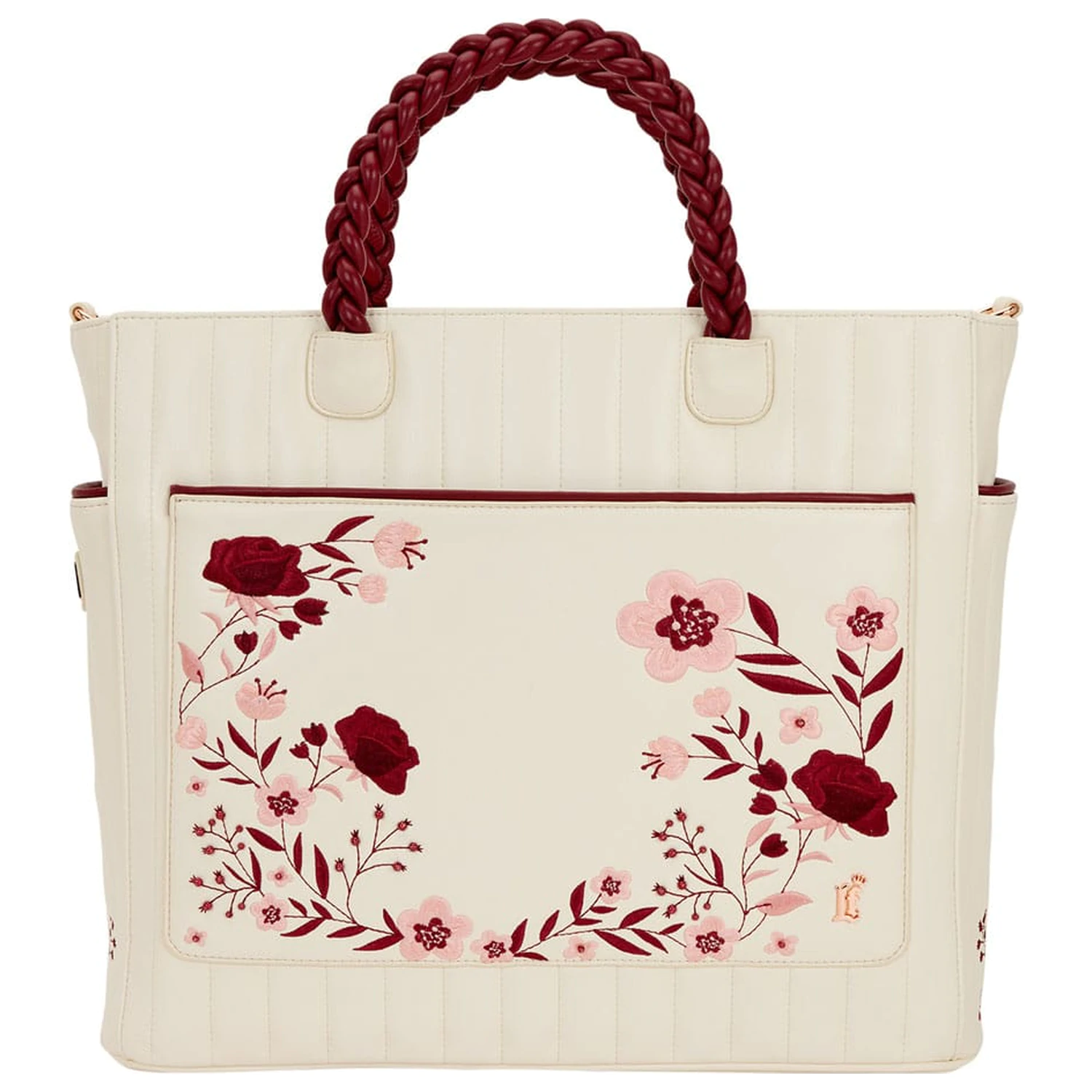 Loungefly Crossbody taška Figural Cream & Red Floral fotografii produktu