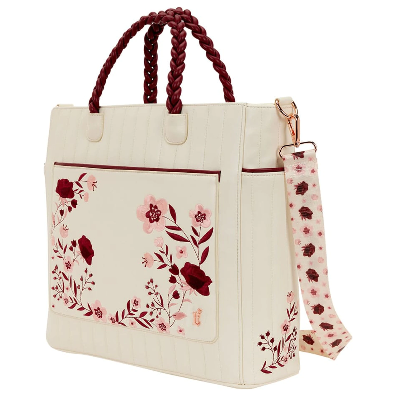 Loungefly Crossbody taška Figural Cream & Red Floral fotografii produktu
