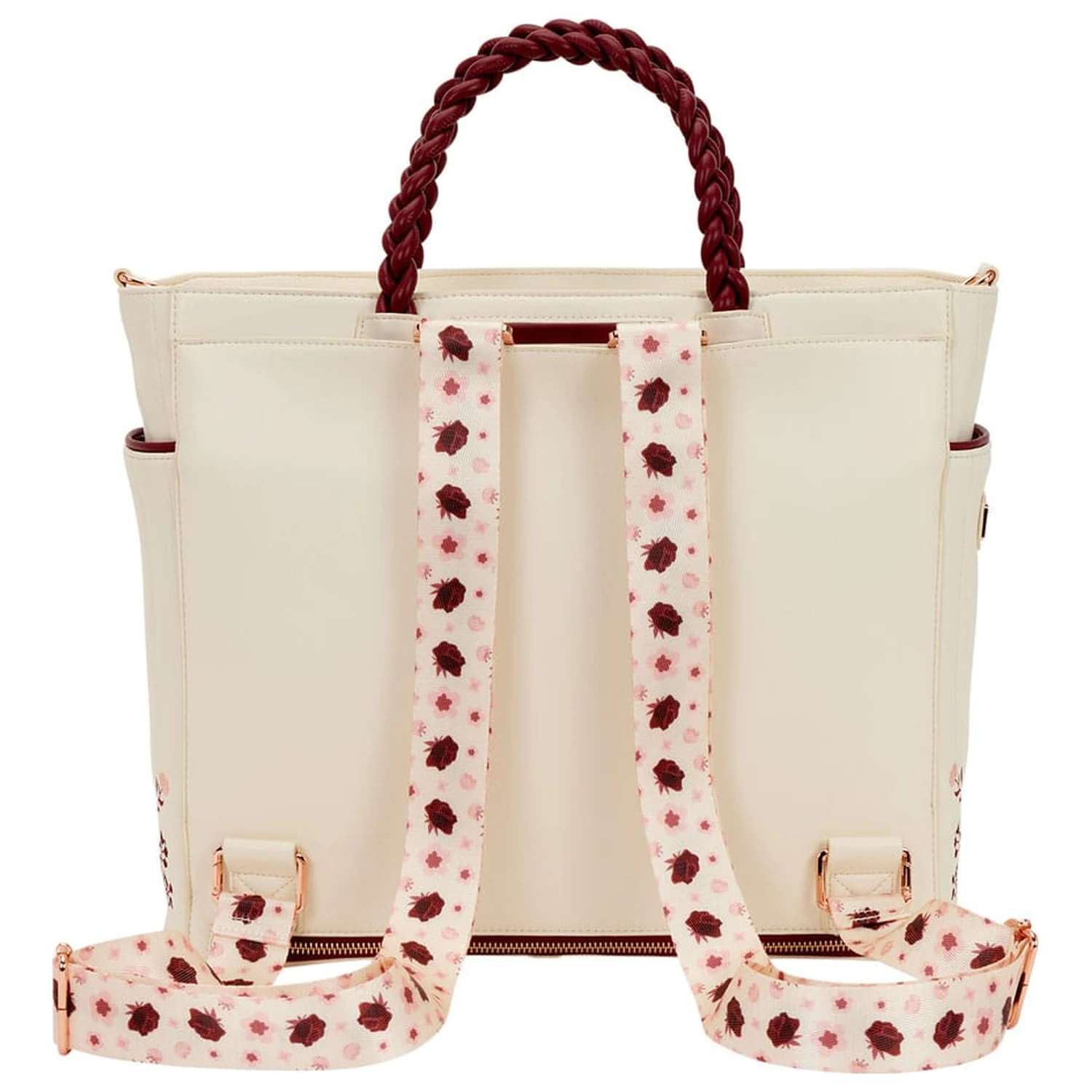 Loungefly Crossbody taška Figural Cream & Red Floral fotografii produktu