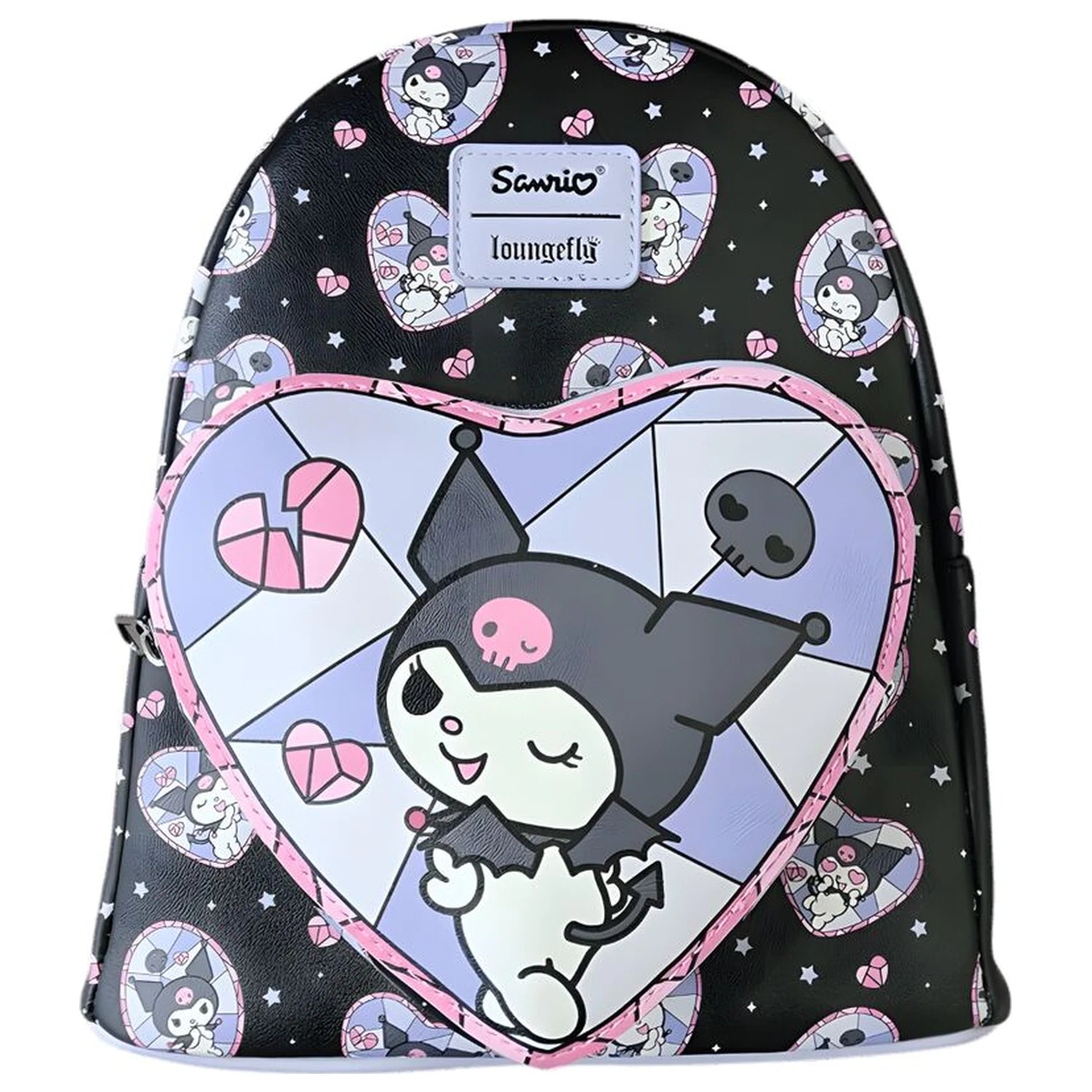 Loungefly Hello Kitty Kuromi Stained Glass batoh 26cm fotografii produktu