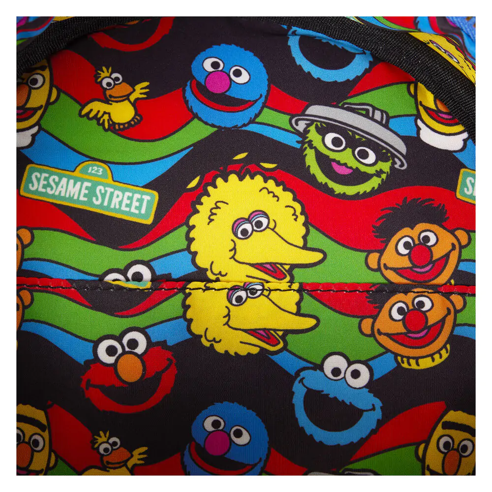 Loungefly Sesame Street Cookie Monster Plyšový batoh + peněženka fotografii produktu