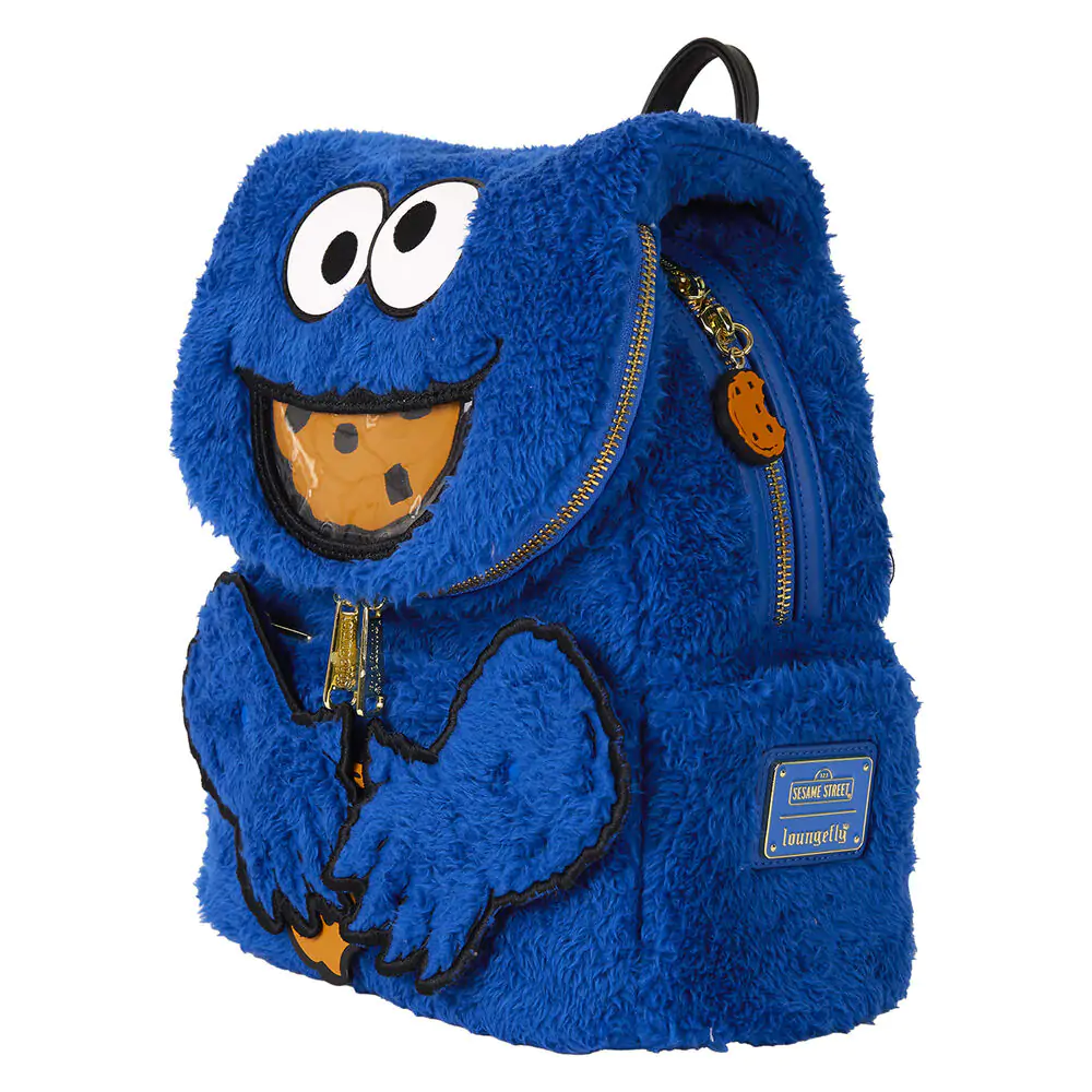 Loungefly Sesame Street Cookie Monster Plyšový batoh + peněženka fotografii produktu