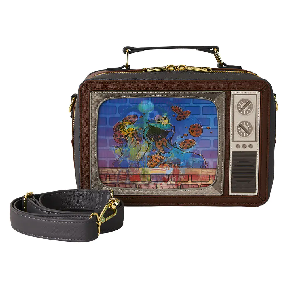 Loungefly Sesame Street Retro TV Lenticular taška přes rameno fotografii produktu