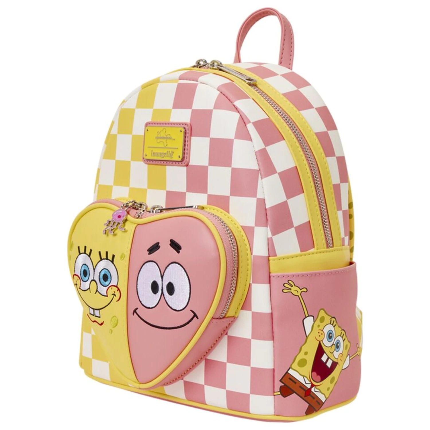 Loungefly SpongeBob SquarePants & Patrick Star Checkered batoh 26cm fotografii produktu