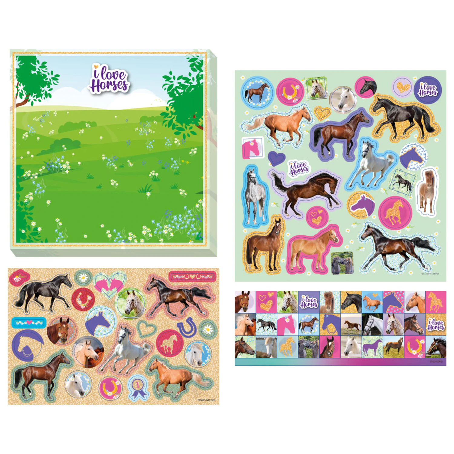 Sada samolepek pro jízdu na koni fotografii produktu