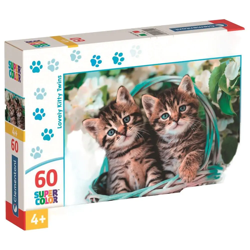 Puzzle Lovely Kitty Twins 60 dílků fotografii produktu