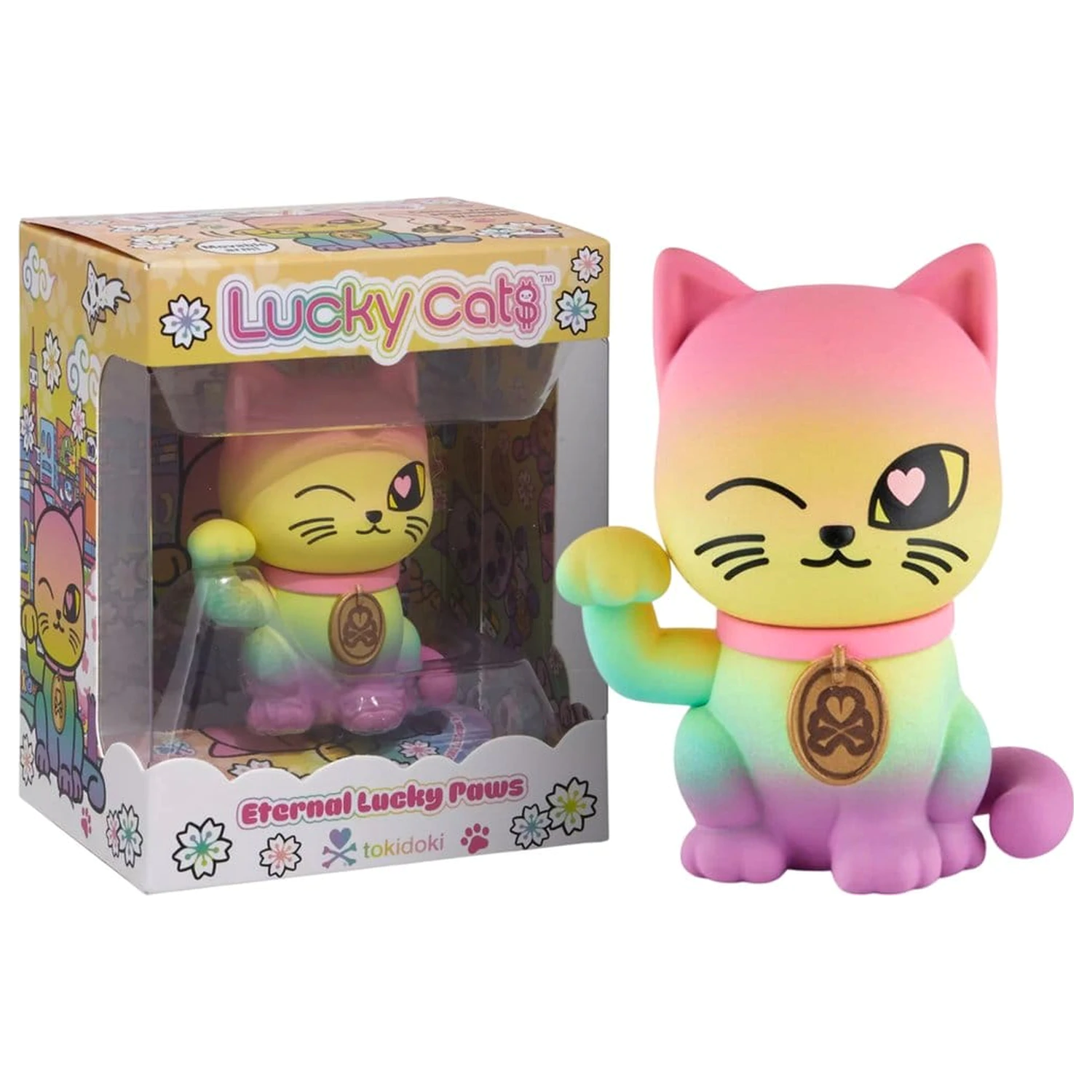 Lucky Cats Window Box Figurka Eternal Lucky Paws 6 cm fotografii produktu