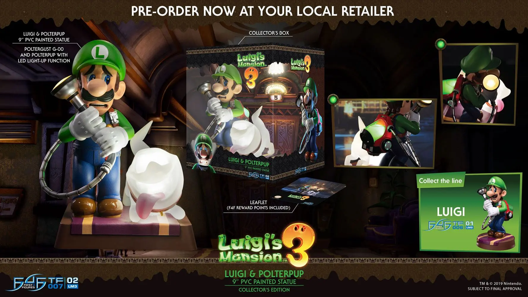 Luigi's Mansion 3 PVC soška Luigi & Polterpup Collector's Edition 23 cm fotografii produktu
