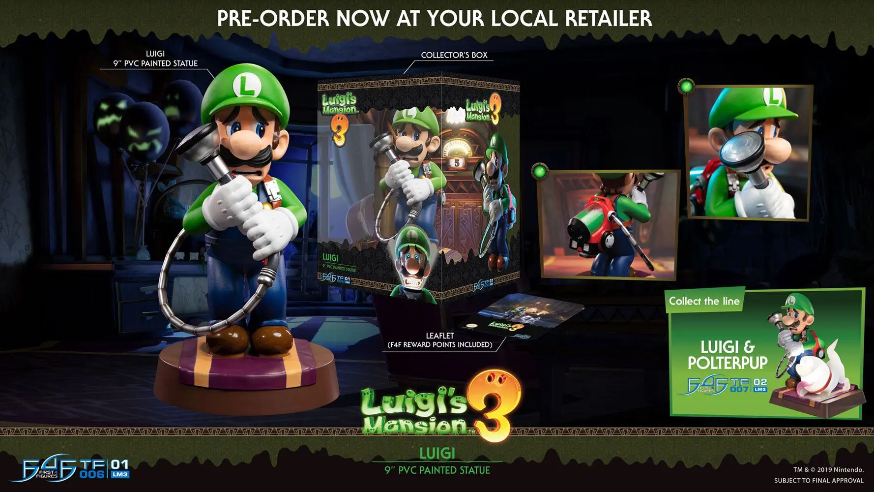 Luigi's Mansion 3 PVC socha Luigi 23 cm fotografii produktu