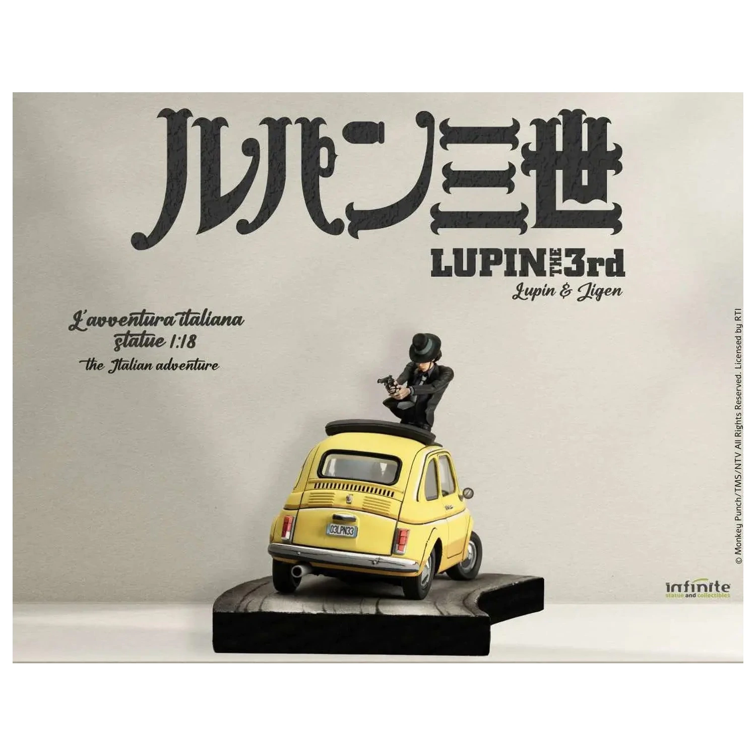 Lupin the 3rd The Italian Adventure Lupin Jigen Socha 1/18 14 cm fotografii produktu