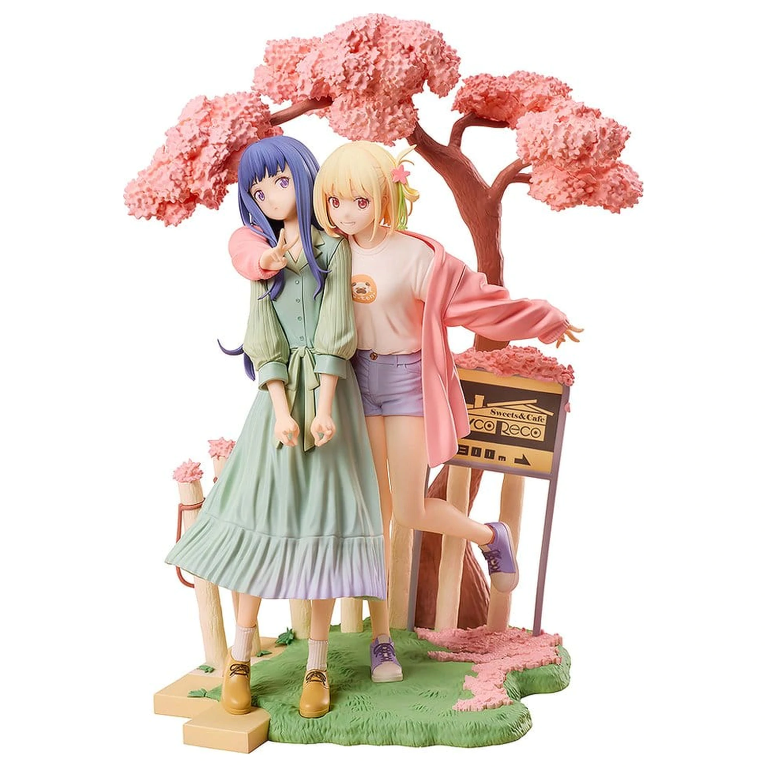 Lycoris Recoil PVC figurky 2-Pack Chisato Nishikigi & Takina Inoue Spring Ver. 25 cm fotografii produktu