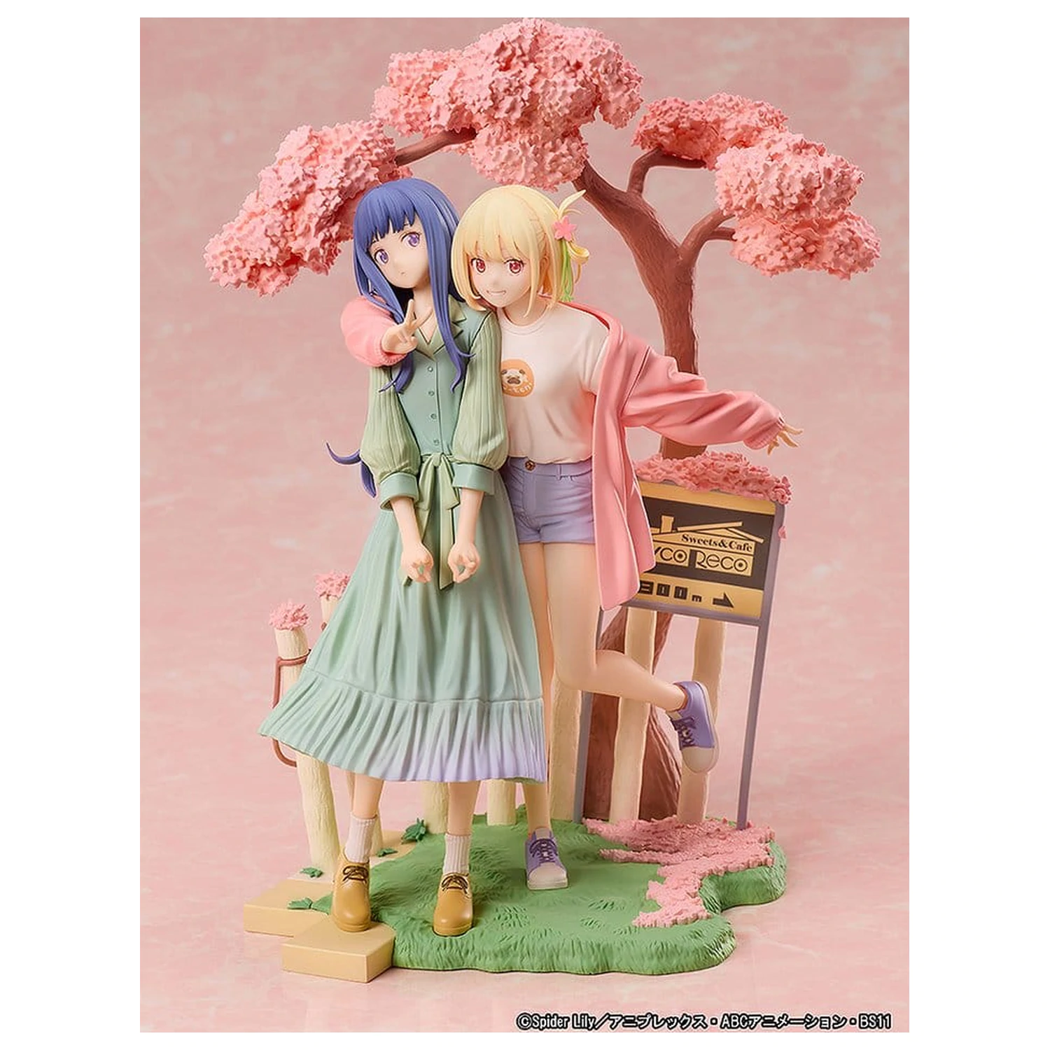 Lycoris Recoil PVC figurky 2-Pack Chisato Nishikigi & Takina Inoue Spring Ver. 25 cm fotografii produktu