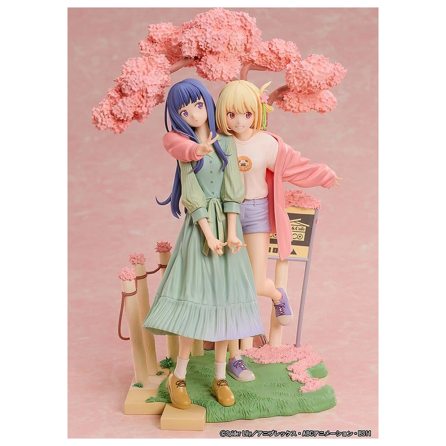 Lycoris Recoil PVC figurky 2-Pack Chisato Nishikigi & Takina Inoue Spring Ver. 25 cm fotografii produktu