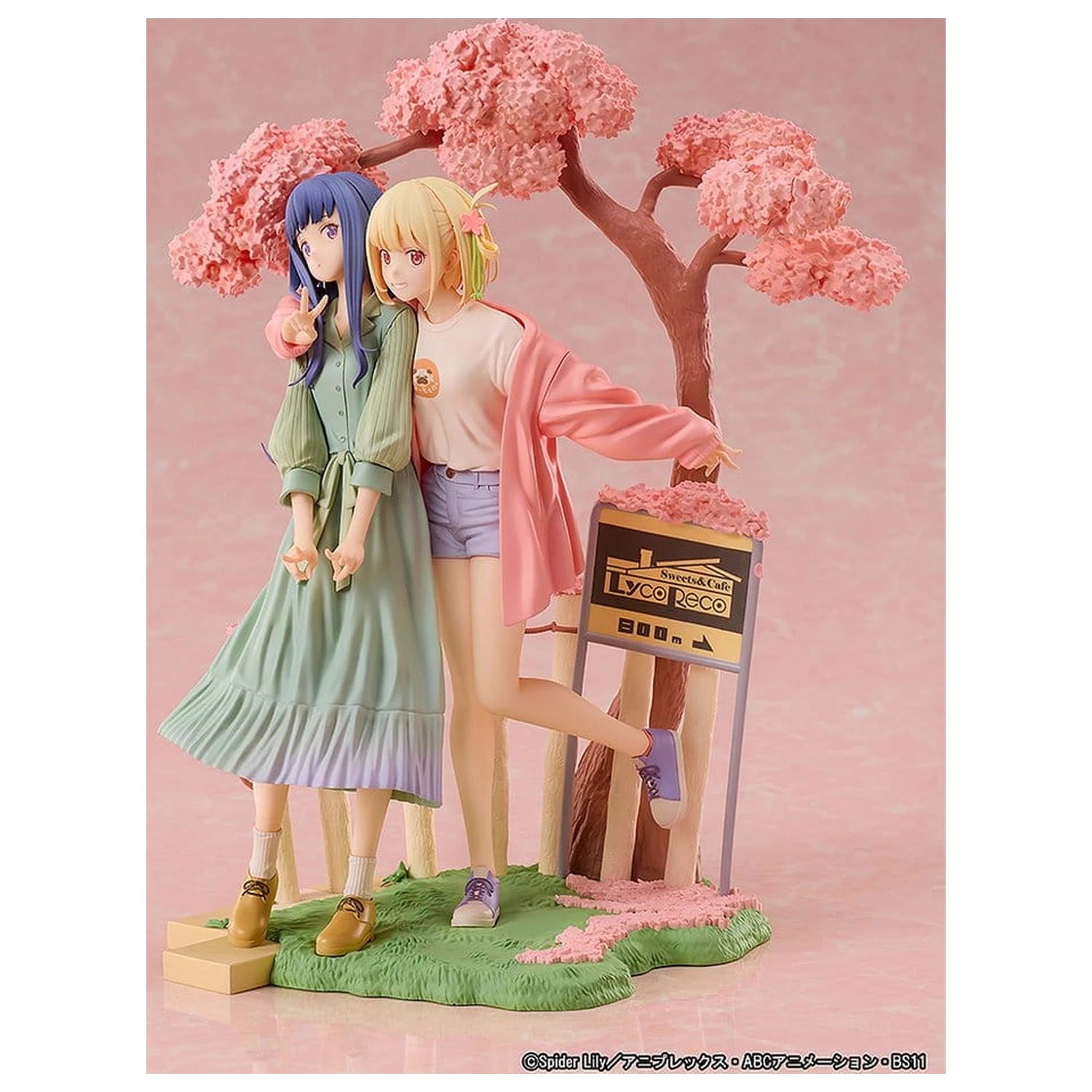 Lycoris Recoil PVC figurky 2-Pack Chisato Nishikigi & Takina Inoue Spring Ver. 25 cm fotografii produktu