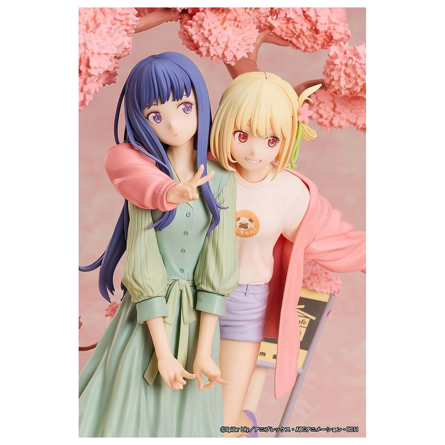 Lycoris Recoil PVC figurky 2-Pack Chisato Nishikigi & Takina Inoue Spring Ver. 25 cm fotografii produktu