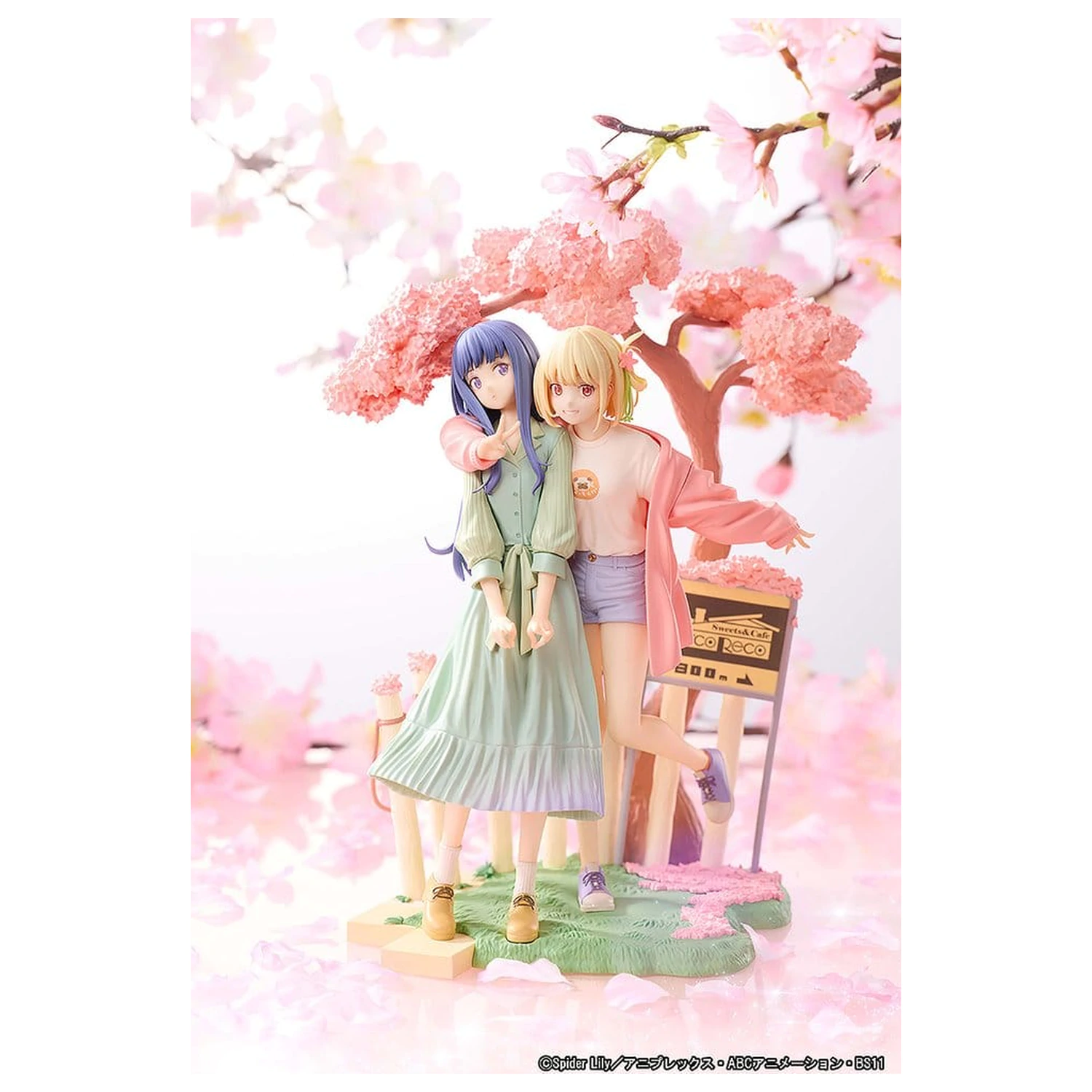 Lycoris Recoil PVC figurky 2-Pack Chisato Nishikigi & Takina Inoue Spring Ver. 25 cm fotografii produktu
