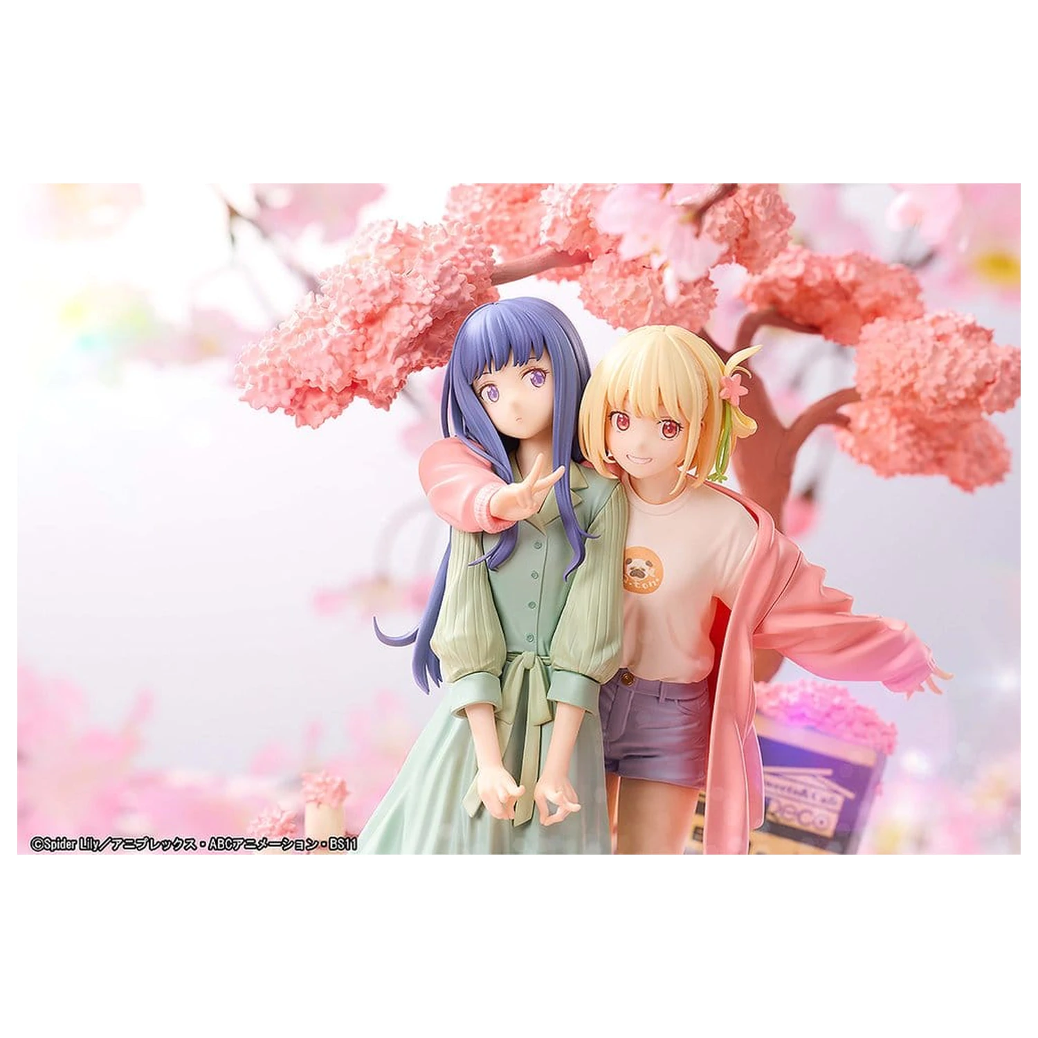 Lycoris Recoil PVC figurky 2-Pack Chisato Nishikigi & Takina Inoue Spring Ver. 25 cm fotografii produktu