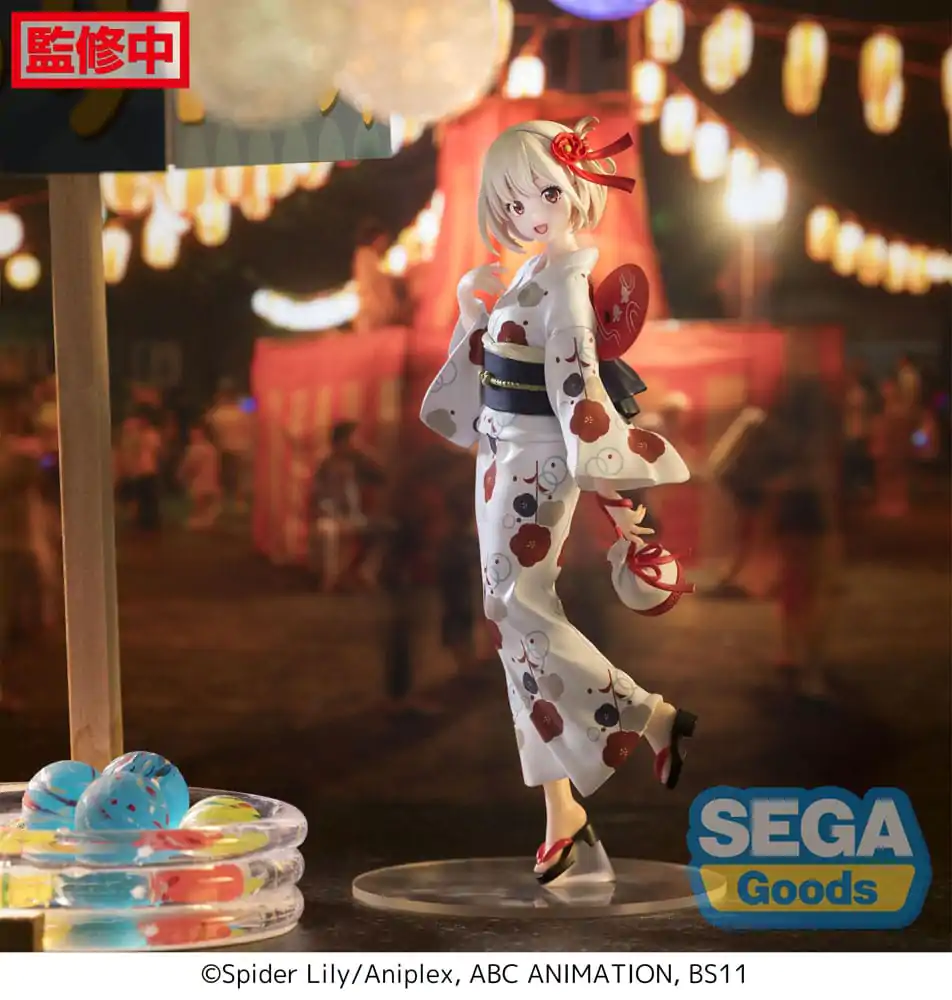 Lycoris Recoil Luminasta PVC soška Chisato Nishikigi Vychází v jukatě 19 cm fotografii produktu