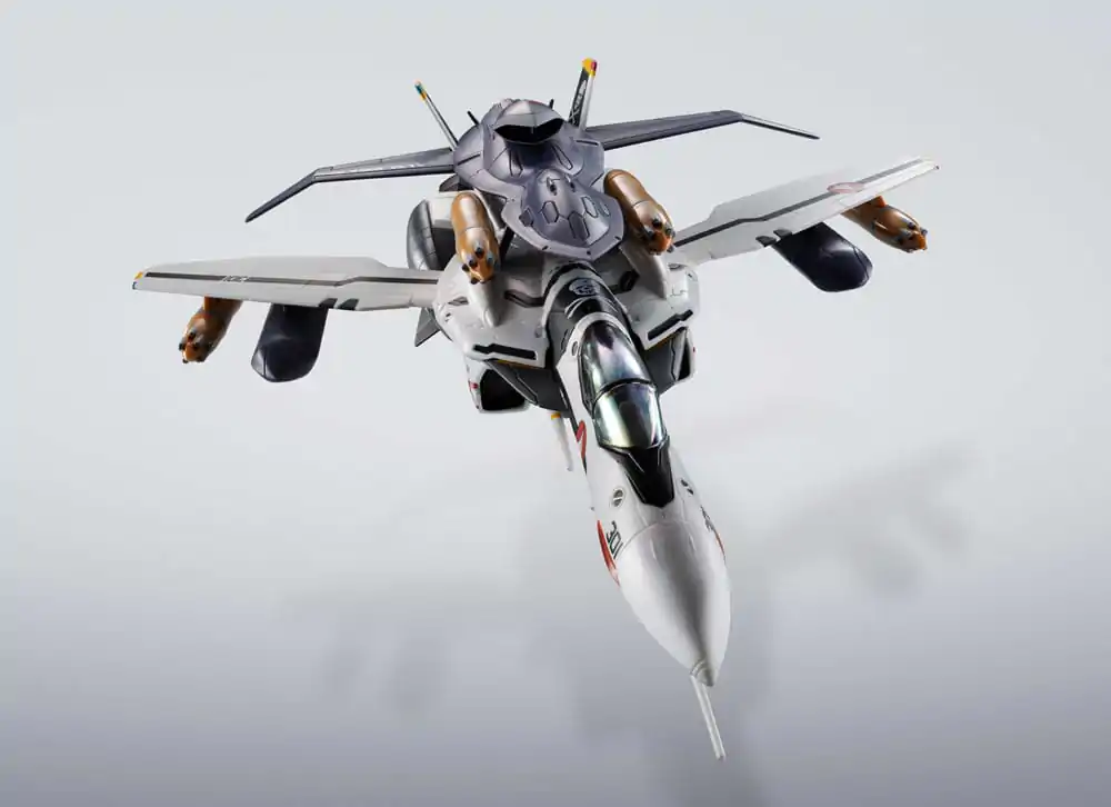 Macross 7 Hi-Metal R Akční figurka VF-0S Phoenix (Roy Focker Use) & QF-2200D-B Ghost Set 14 cm fotografii produktu
