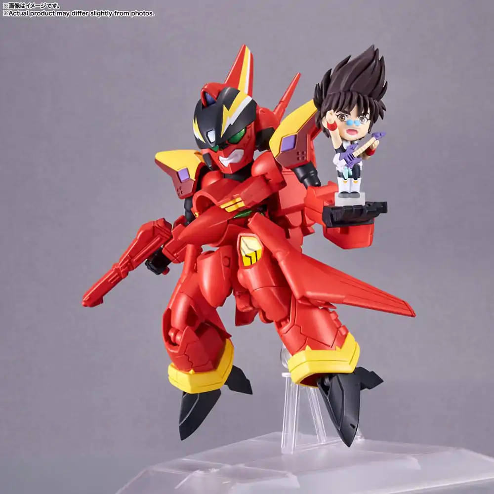 Macross 7 Malý Set Vozidla a Akční Figurka VF-19 Custom Fire Valkyrie s Basara Nekki 11 cm fotografii produktu