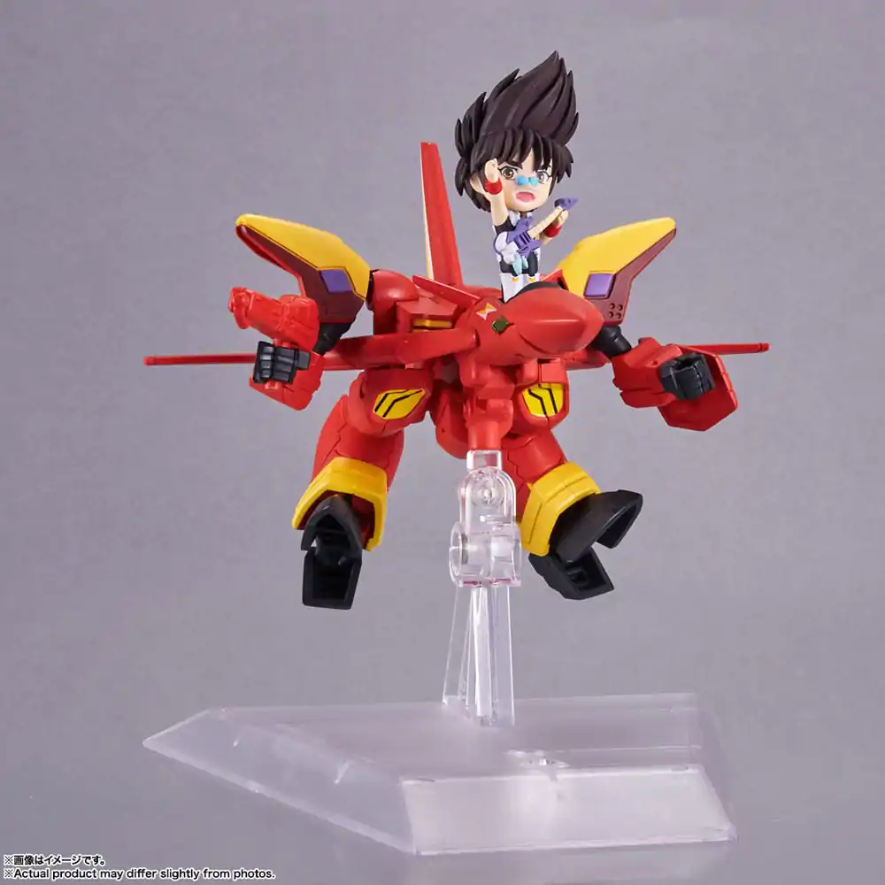 Macross 7 Malý Set Vozidla a Akční Figurka VF-19 Custom Fire Valkyrie s Basara Nekki 11 cm fotografii produktu