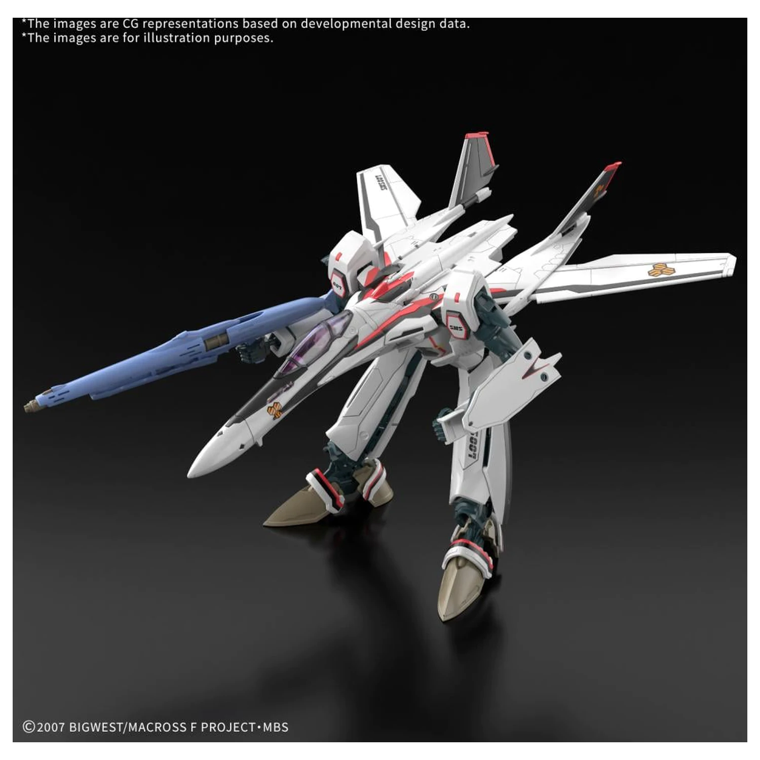 Macross HG 1/100 VF-25F Messiah Valkyrie Alto Custom Model Kit fotografii produktu