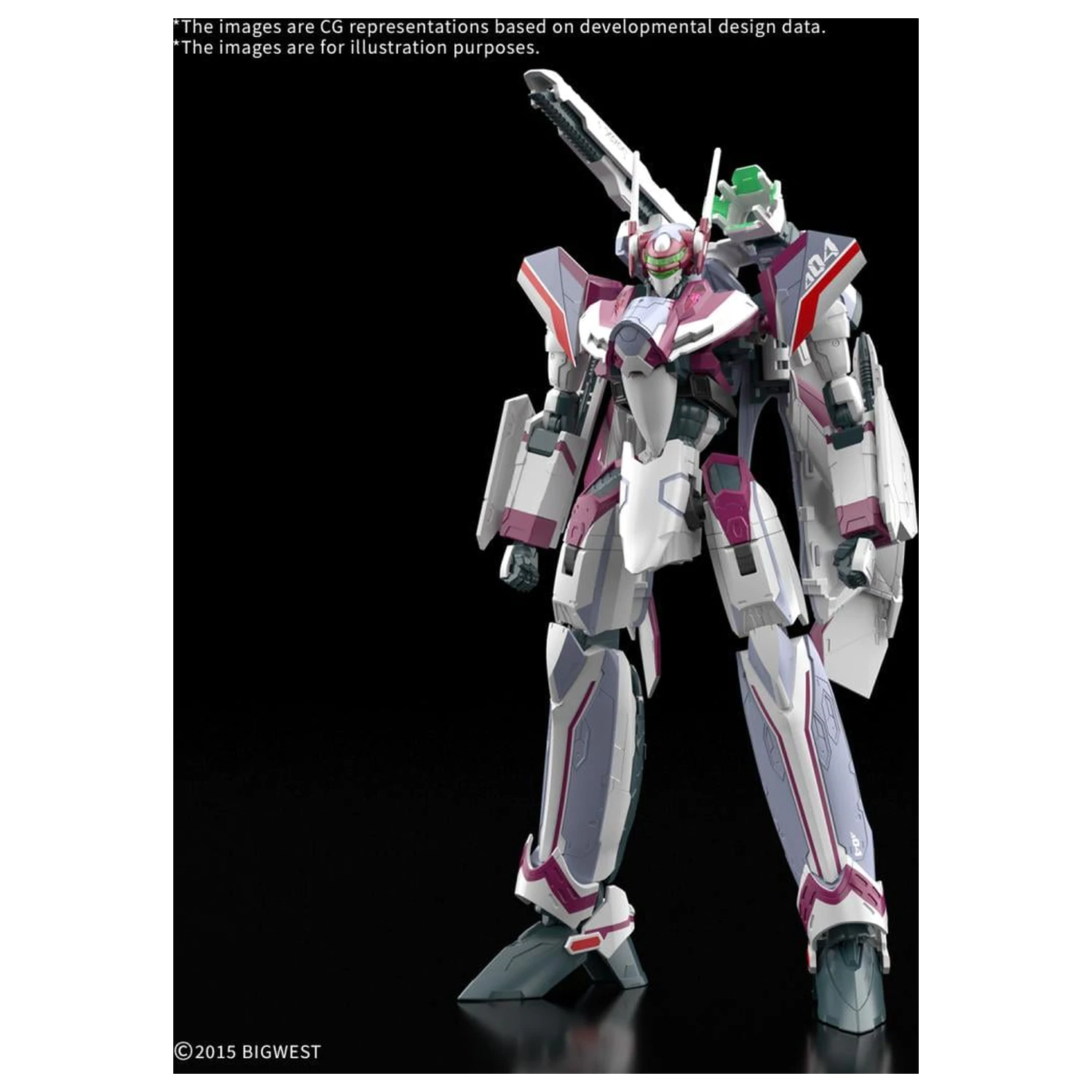 Macross HG 1/100 VF-31C Siegfried (Farina Jenius) Deluxe modelová stavebnice fotografii produktu