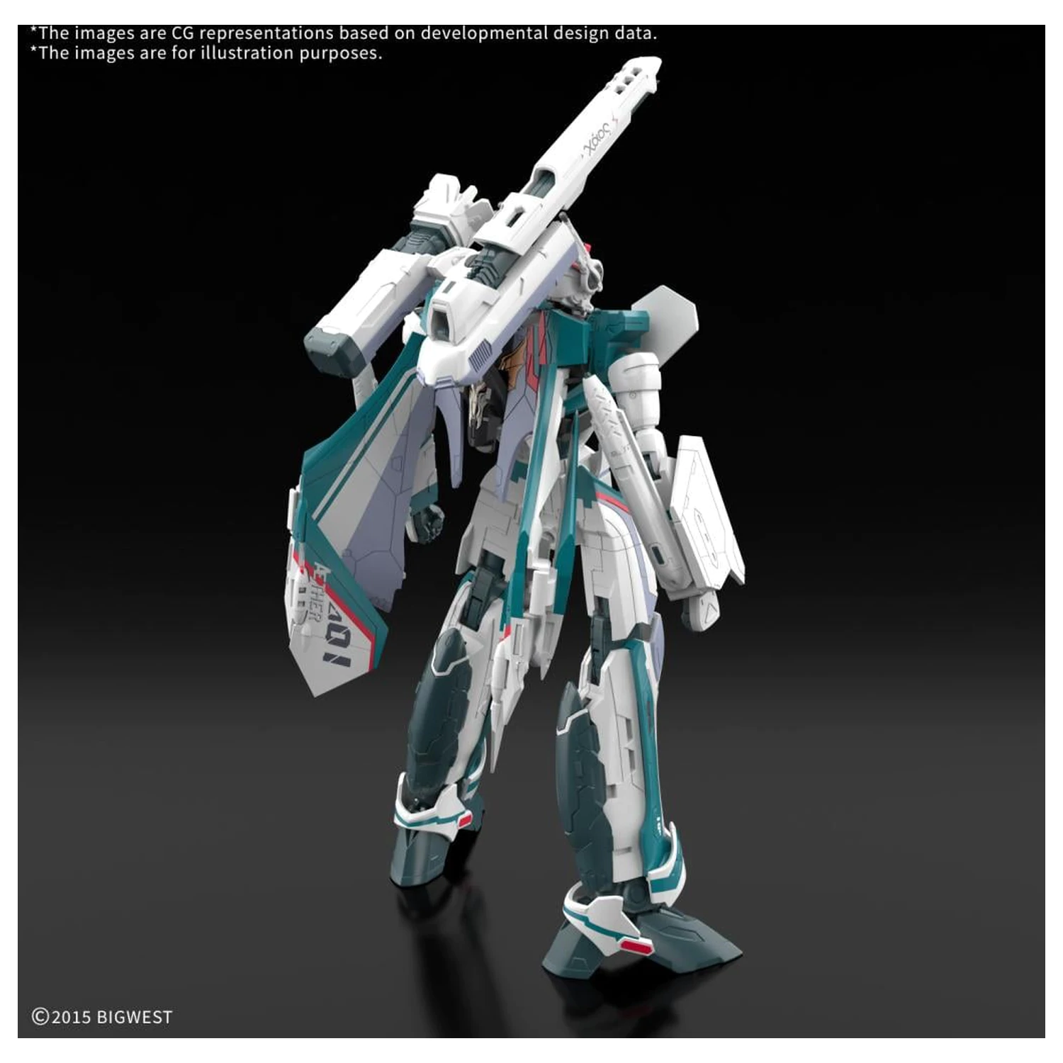 Macross HG 1/100 VF-31S Siegfried (Arad Moders Use) Model Stavebnice fotografii produktu