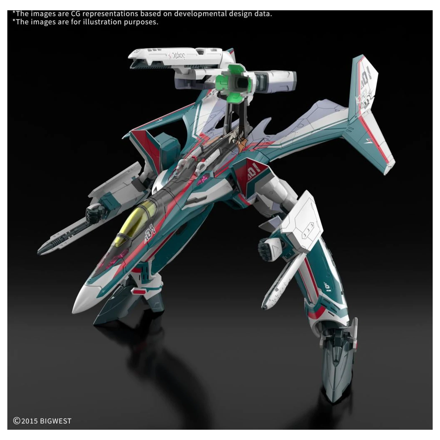 Macross HG 1/100 VF-31S Siegfried (Arad Moders Use) Model Stavebnice fotografii produktu