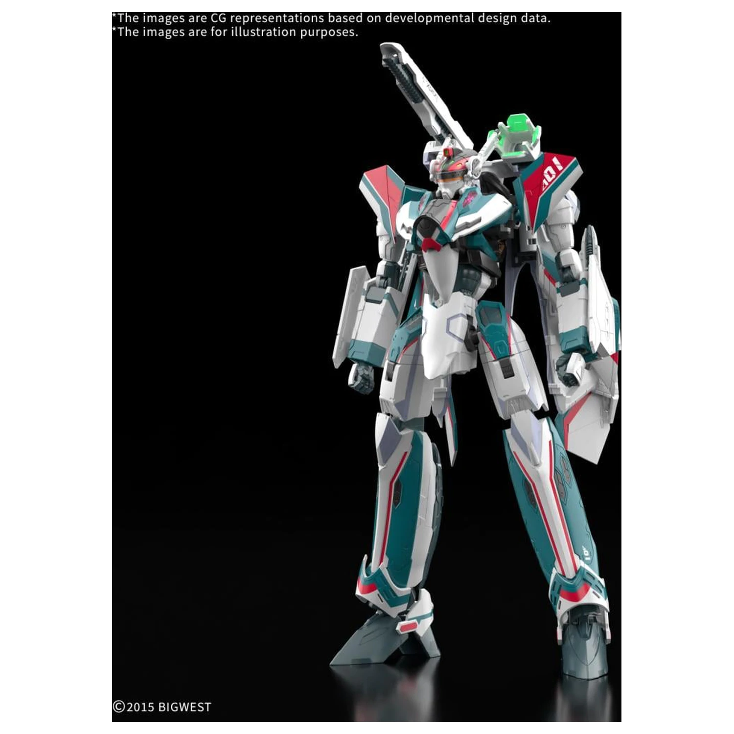 Macross HG 1/100 VF-31S Siegfried Deluxe Sada Modelová Sada fotografii produktu