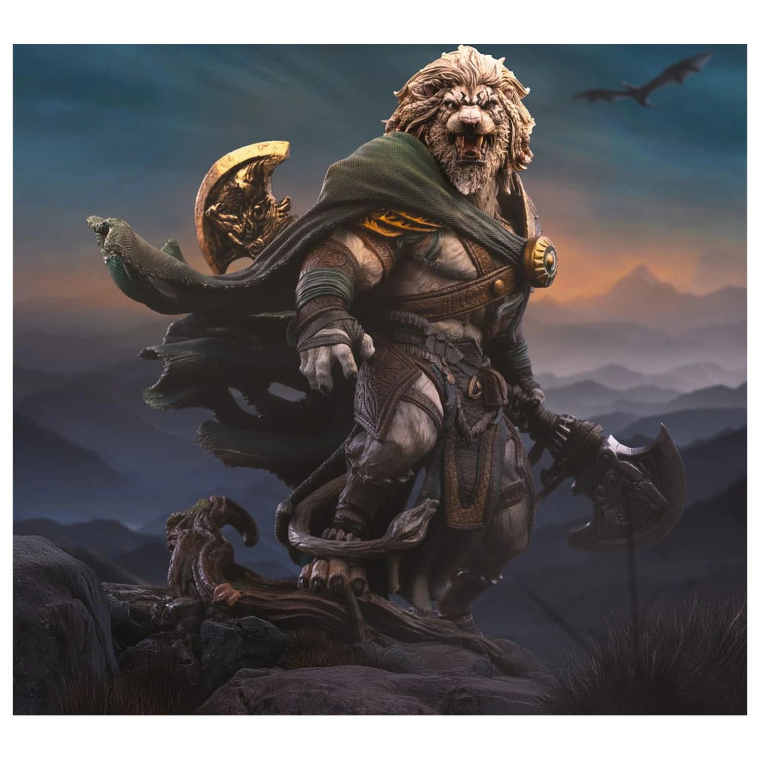 Magic The Gathering Art Scale Socha 1/10 Ajani Goldmane 26 cm fotografii produktu