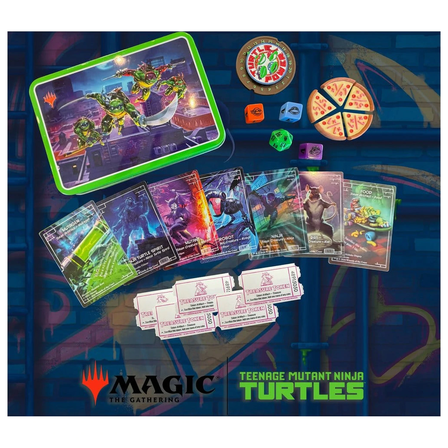Magic the Gathering balíček kostek a žetonů Teenage Mutant Ninja Turtles *Anglicky* fotografii produktu