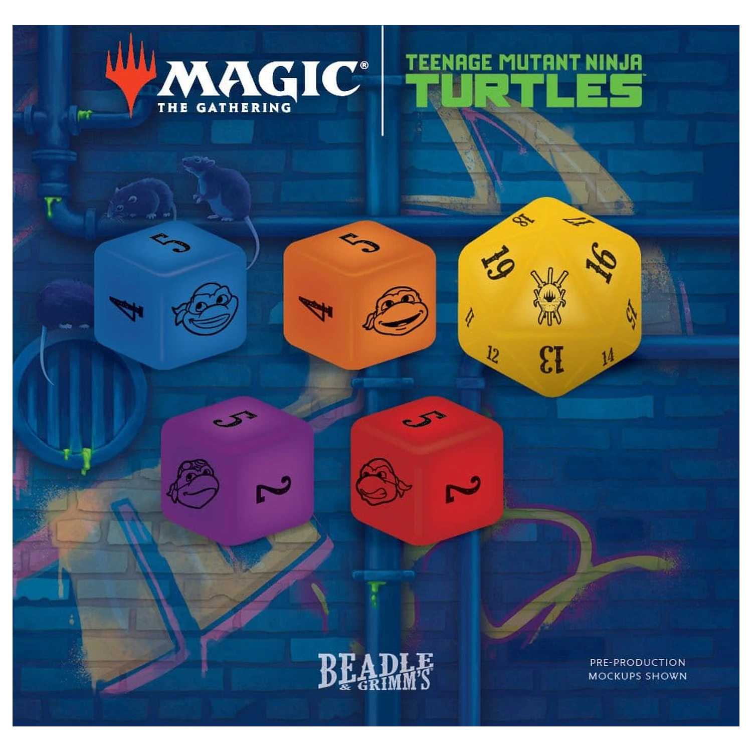 Magic the Gathering balíček kostek a žetonů Teenage Mutant Ninja Turtles *Anglicky* fotografii produktu