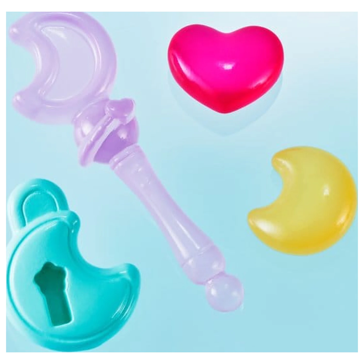 Magical Sisters Lulutto Lilly Proplica replika Moontoneoneon & GlassHeart DreamPact set 25 cm fotografii produktu