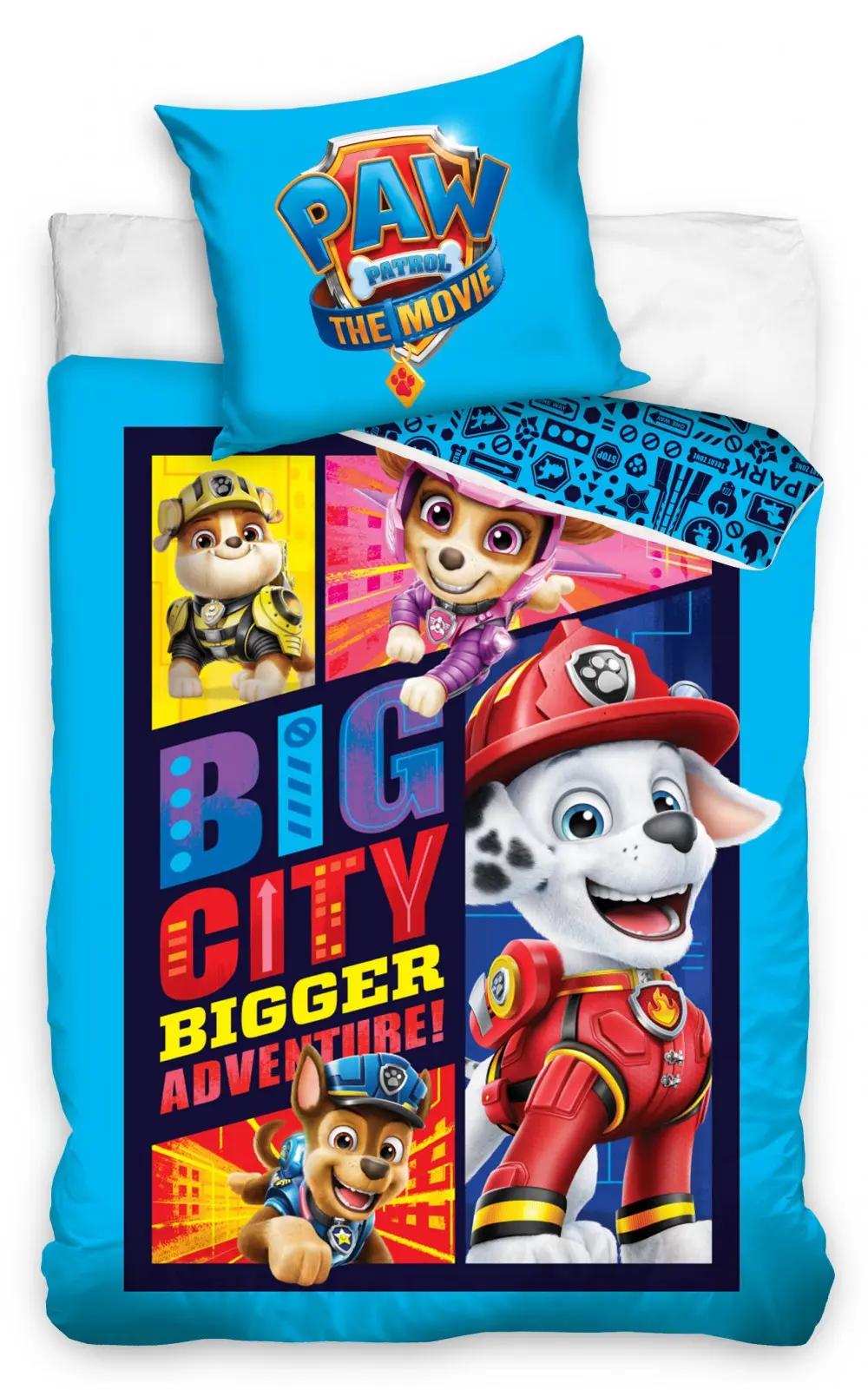 PAW Patrol povlečení na přikrývku 140x200 cm, 70x90 cm fotografii produktu
