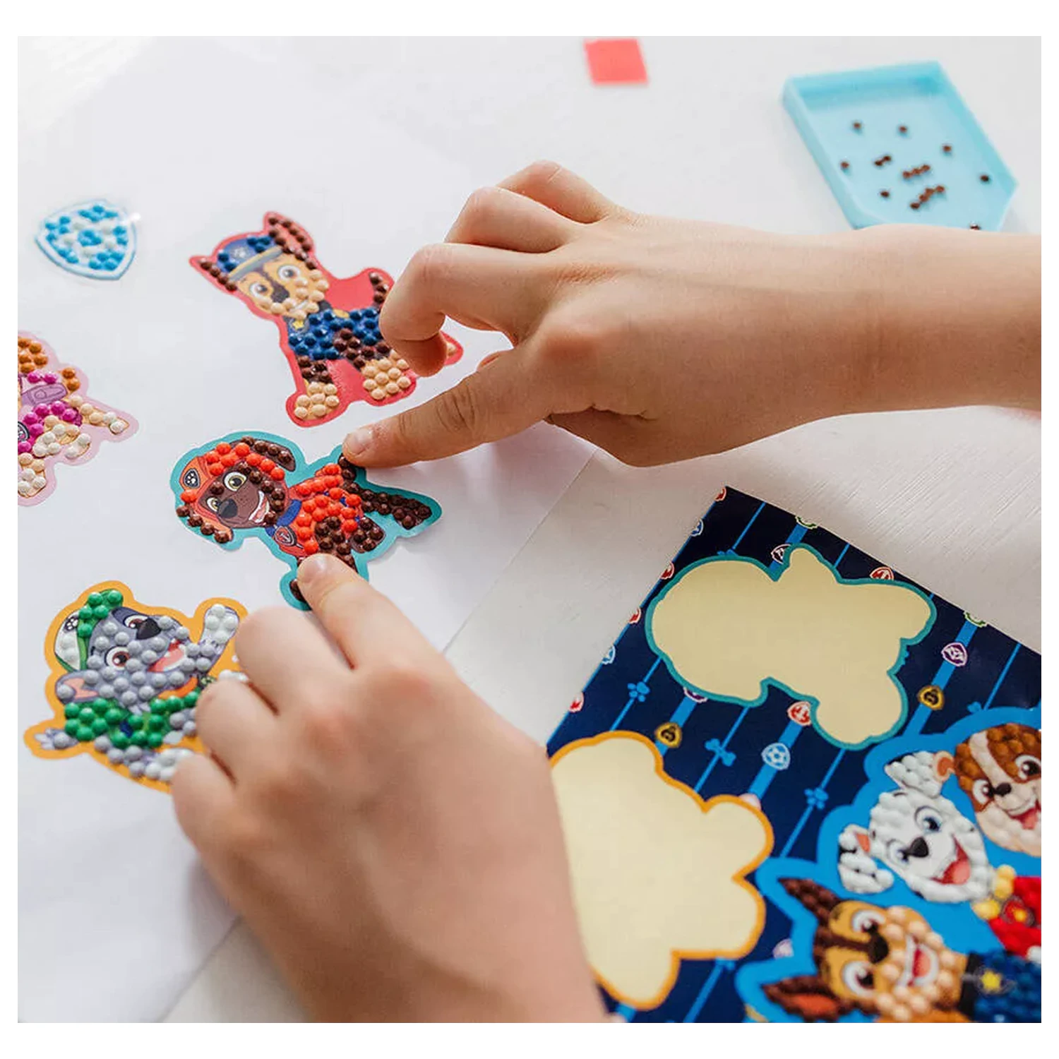 Paw Patrol Best Team diamantové malování samolepky, 9 kusů v balení fotografii produktu