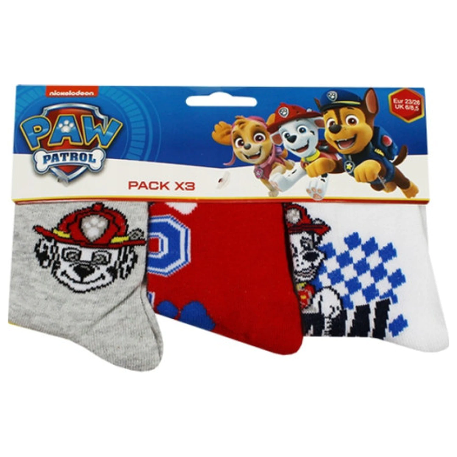 PAW Patrol chlapecké dětské ponožky Crew 23/26 fotografii produktu