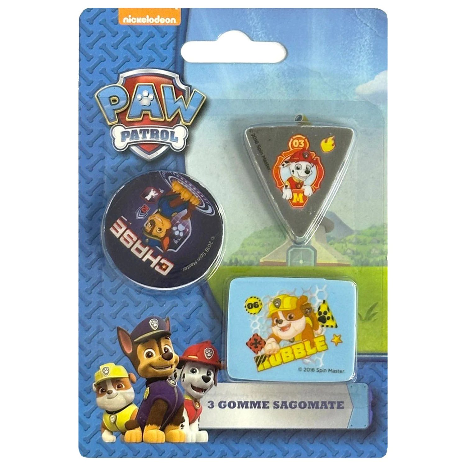 Paw Patrol Chlapecká sada tvarovaných gum 3 kusy fotografii produktu