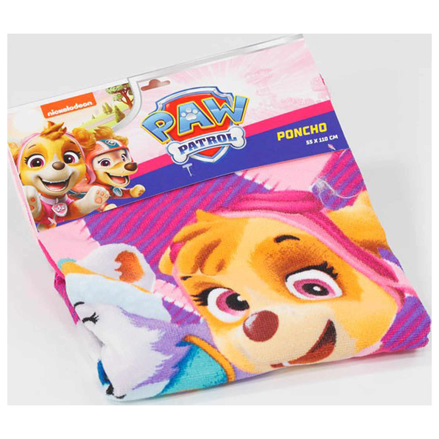 Paw Patrol Call the Girls plážový pončo ručník 55x110 cm fotografii produktu