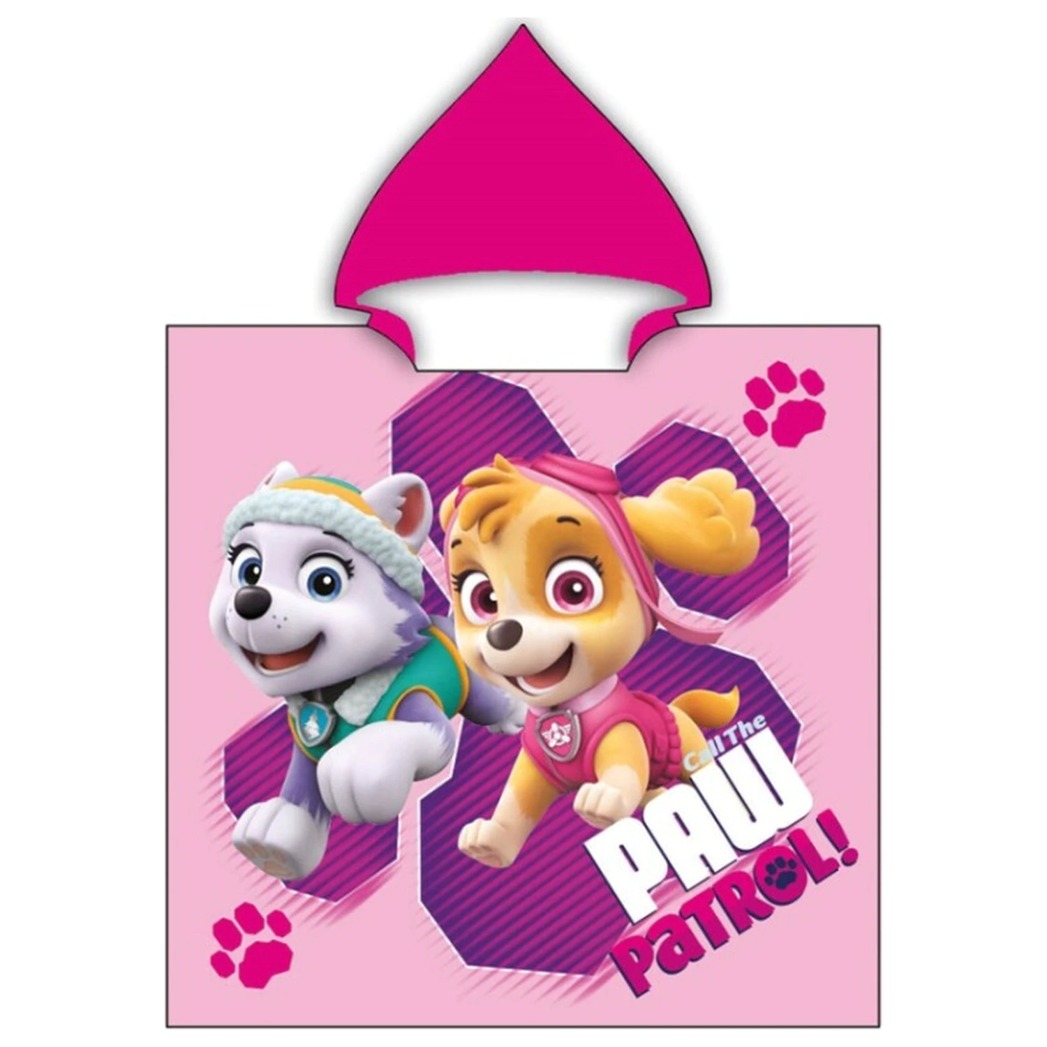 Paw Patrol Call the Girls plážový pončo ručník 55x110 cm fotografii produktu