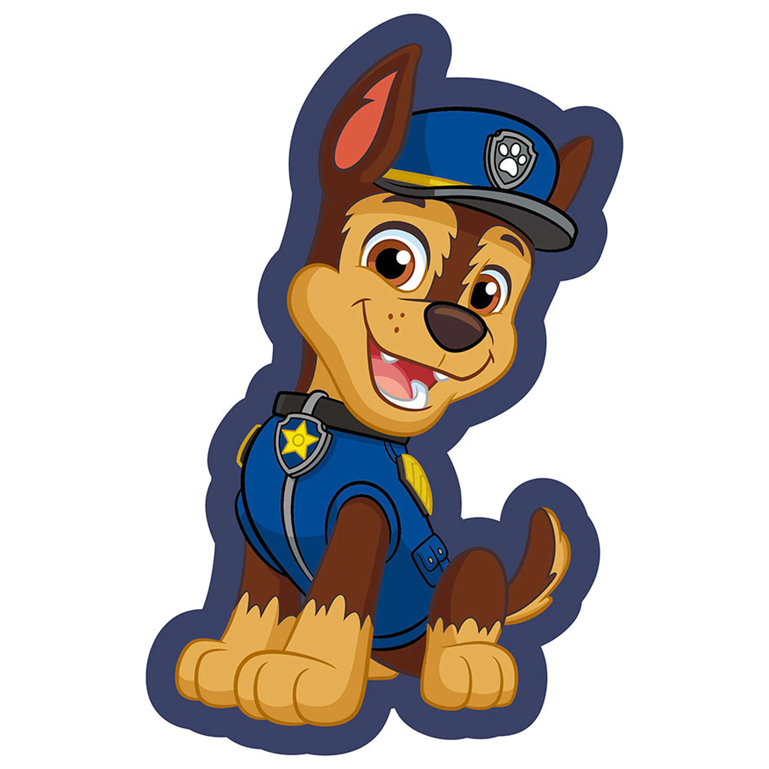 Paw Patrol Chase Smile Tvarovaný Polštář, Dekorativní Polštář fotografii produktu